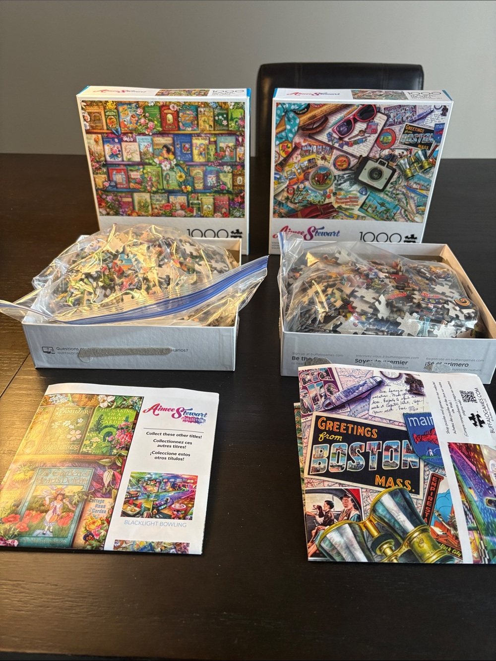 Lot. of TWO (2) Gorgeous Buffalo Games Aimee Stewart Jigsaw Puzzles 1,000 pieces - Picture 2 of 11